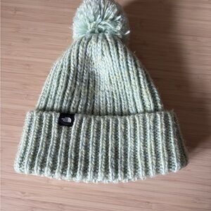 The North Face Mint Green Kids Knit Beanie